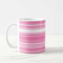 Rosa Streifen Kaffeetasse