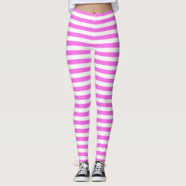 Rosa Streifen Leggings