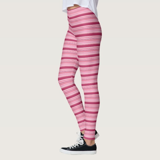 Rosa Streifen Leggings (Links)