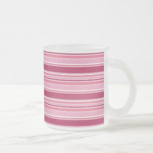 Rosa Streifen Mattglastasse