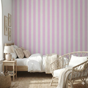 Rosa Streifen Minimalistisch Tapete