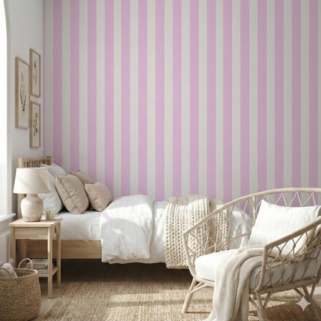 Rosa Streifen Minimalistisch Tapete (Von Creator hochgeladen)
