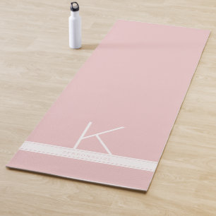 Rosa Streifen Moderner einfacher Personalisierter Yogamatte