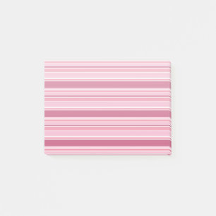 Rosa Streifen Post-it Klebezettel