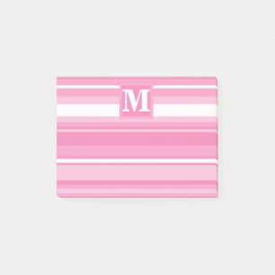 Rosa Streifen Post-it Klebezettel