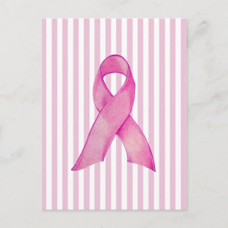 Rosa Streifen Postkarte