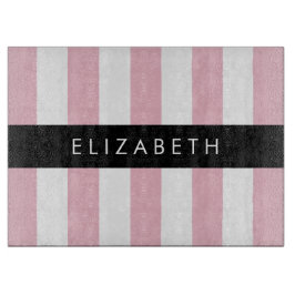 Rosa Streifen, Streifen, Linien, Ihr Name Schneidebrett