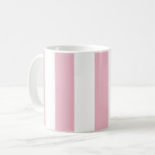 Rosa Streifen, weiße Streifen, gestreiftes Muster Kaffeetasse