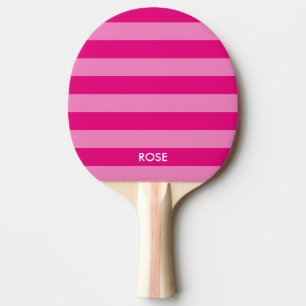 Rosa StreifenTischtennis-Klingeln pong Neonpaddel Tischtennis Schläger