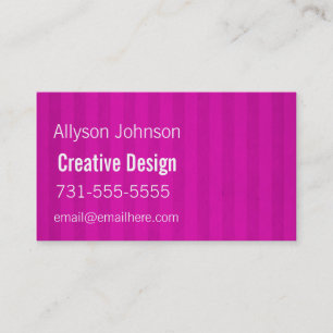 Rosa Stripes Hintergrund-Visitenkarten Visitenkarte
