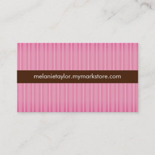 Rosa Stripes Visitenkarte