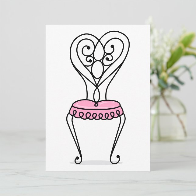 Rosa Stuhl Einladung (Von Creator hochgeladen)