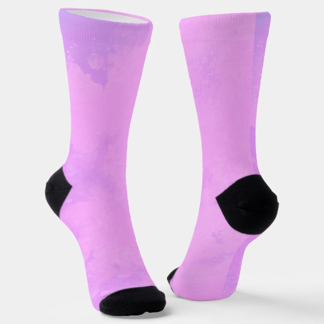 Rosa Sturmwolken Socken (Gewinkelt)