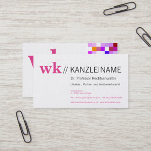 Rosa Stylist Moderne Visitenkarten Visitenkarte