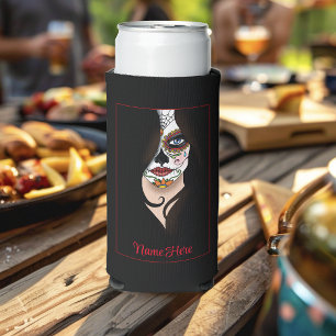 Rosa Sugar SKull Selters Dosenkühler