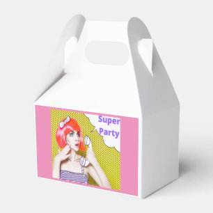 Rosa Superparty Geschenkschachtel