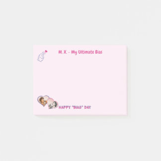 Rosa süß minimalistischer Kdrama Kpop 2 Fotos Mädc Post-it Klebezettel