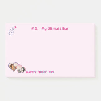 Rosa süß minimalistischer Kdrama Kpop 2 Fotos Mädc Post-it Klebezettel