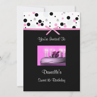Rosa Süße 16 Kuchen Geburtstagsparty Einladungen