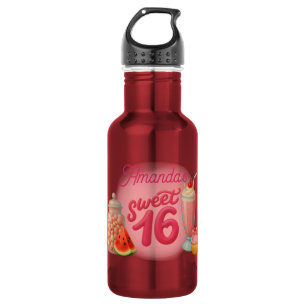 Rosa süße Sixteen-Wasserflasche Edelstahlflasche