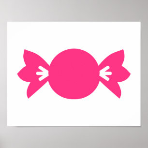 Rosa Süßigkeiten Poster