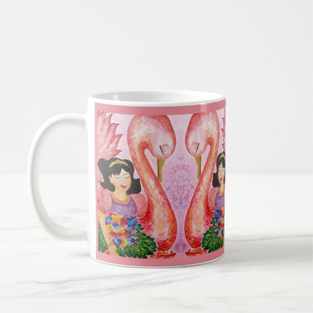 Rosa Swan-Tasse Kaffeetasse (Links)