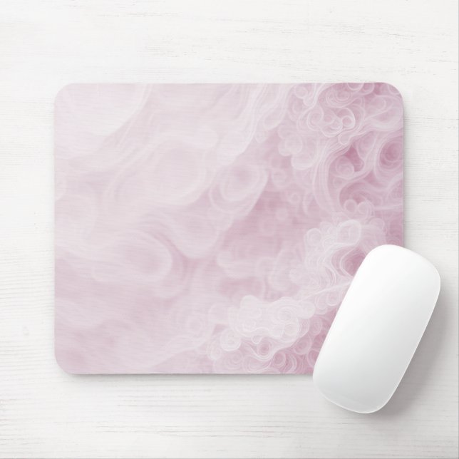 Rosa Swirl Abstrakt Mousepad (Mit Mouse)