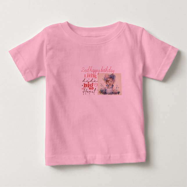 rosa T - Shirt, Bild Kleinkinder-Kleidung anpassen Baby T-shirt (Vorderseite)