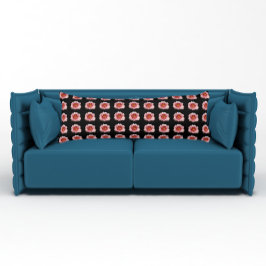 Rosa Taglilie Blumenmuster auf Schwarz Seitenschläferkissen