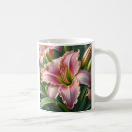 Rosa Taglilie Kaffeetasse