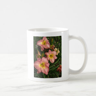 Rosa Taglilien Tasse