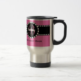 Rosa TANTE Tasse Name-Monogramm