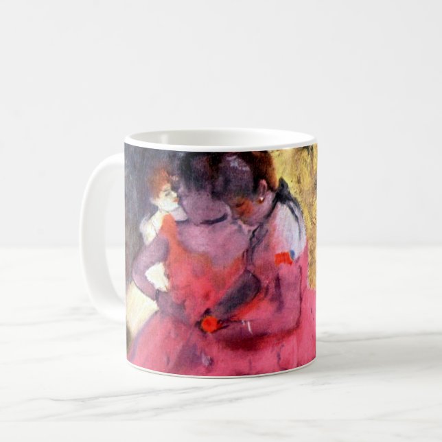 Rosa Tänzer, Edgar Degas Kaffeetasse (Vorderseite Links)