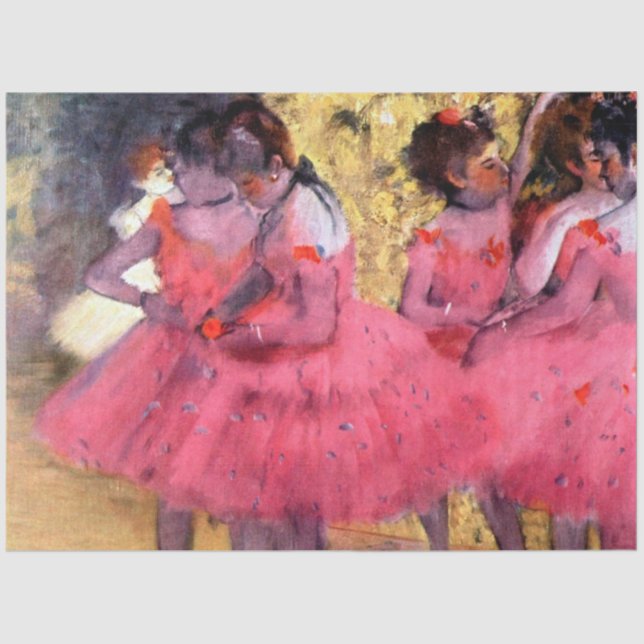 Rosa Tänzer, Edgar Degas Seidenpapier (Vorderseite)