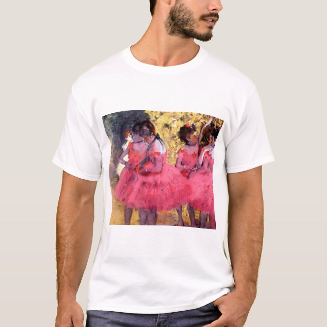 Rosa Tänzer, Edgar Degas T-Shirt (Vorderseite)