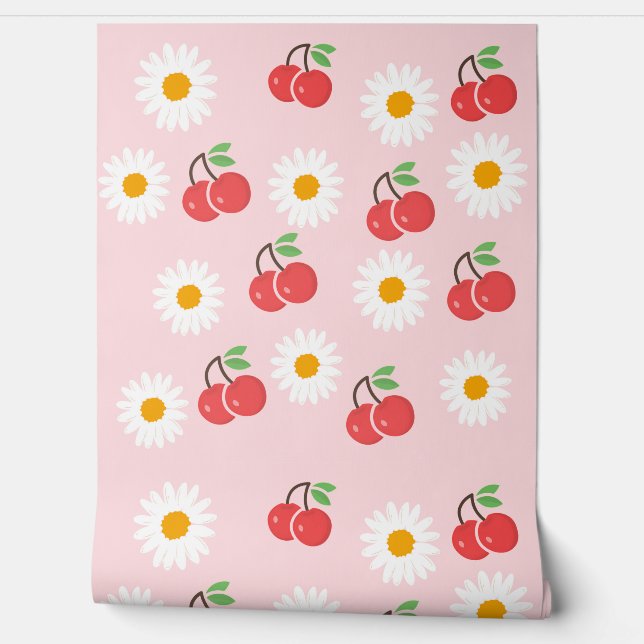 rosa Tapete (Abrollen)