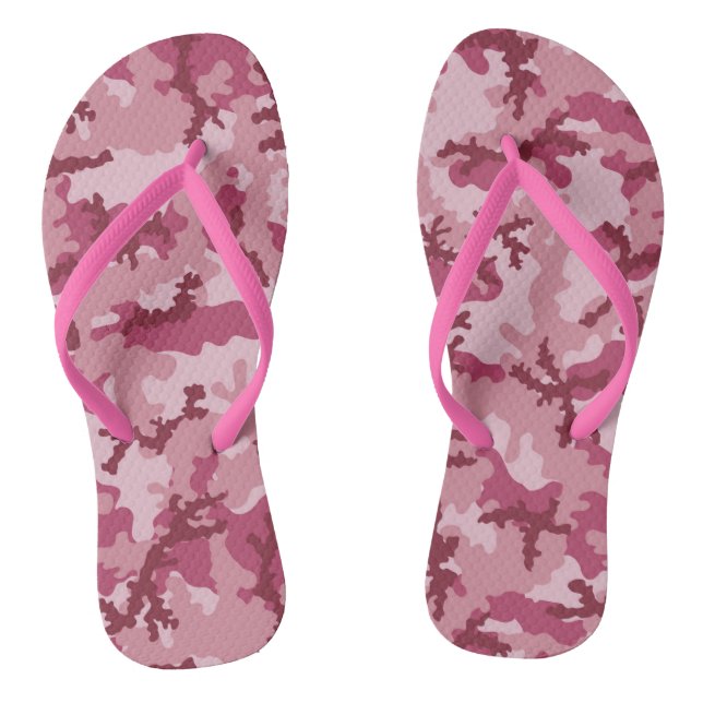 Rosa Tarnung Flip Flops (Fußbett)