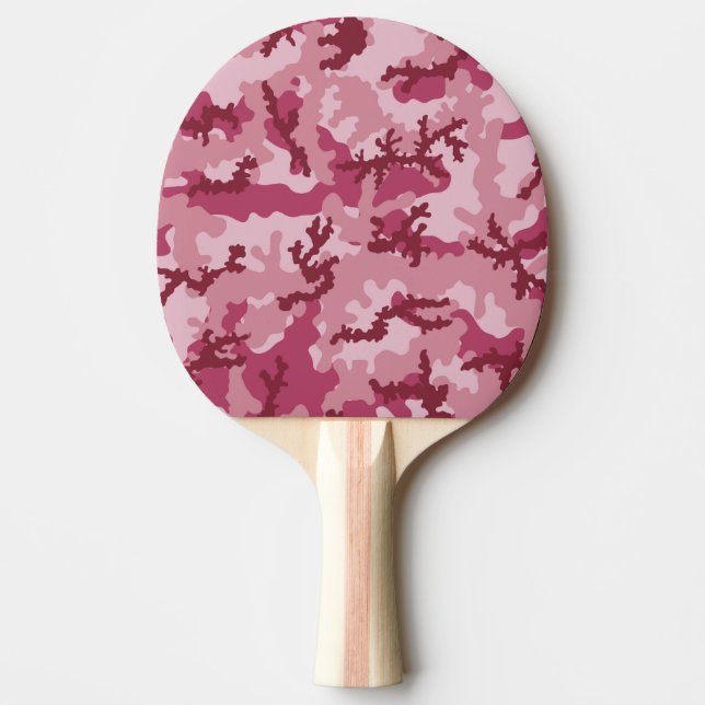Rosa Tarnung Tischtennis Schläger (Vorderseite)