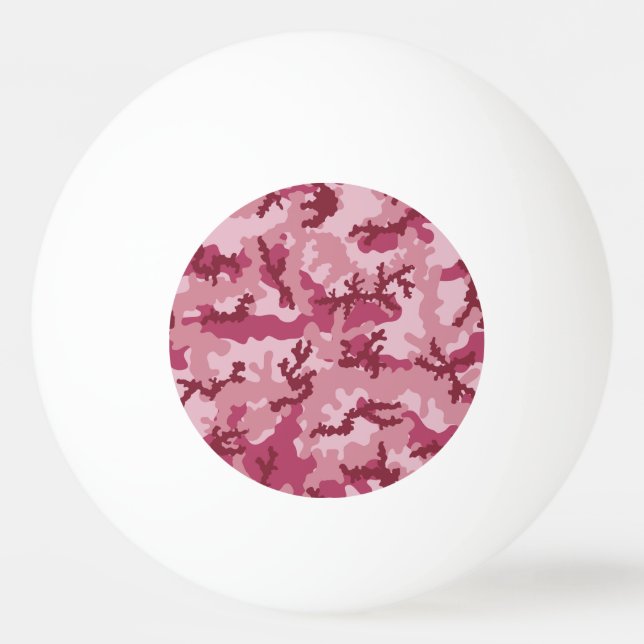 Rosa Tarnung Tischtennisball (Rückseite)