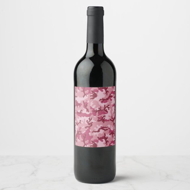 Rosa Tarnung Weinetikett (Vorderseite)