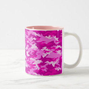 Rosa Tarnungs-Tasse Zweifarbige Tasse