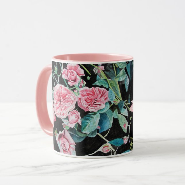 Rosa Tasse (Vorderseite Links)