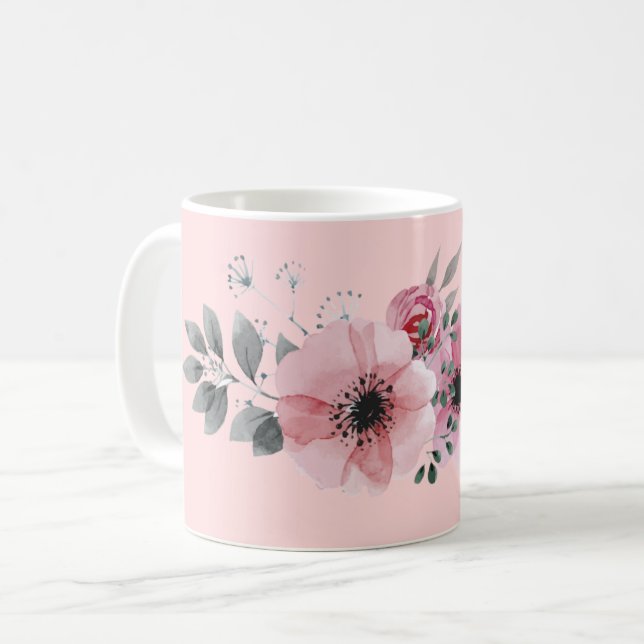 Rosa Tasse (Vorderseite Links)