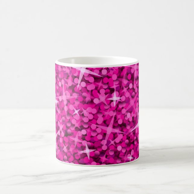 Rosa Tasse des Glitz (Mittel)