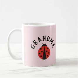 Rosa Tasse mit Ladybug für die Oma
