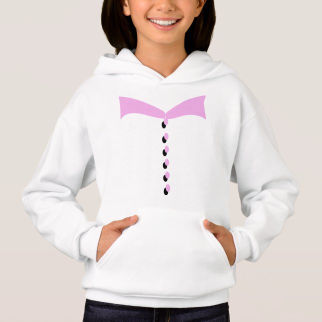 Rosa Tasten Hoodie (Vorderseite)