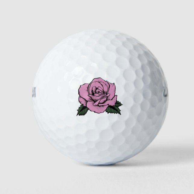 Rosa Tätowierung Golfball (Vorderseite)