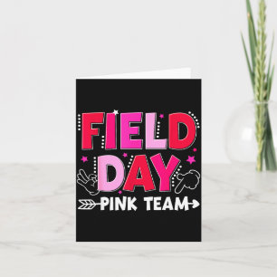 Rosa Team Feld Tag Farbspiel sechs sieben Meme Män Karte
