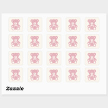 Rosa Teddybär Babydusche
