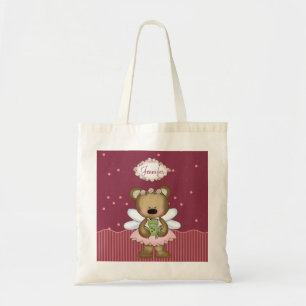 Rosa Teddybär-Fee-Prinzessin Tragetasche